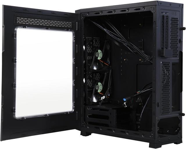 Alt view image 6 of 8 - Thermaltake Core G3 Black ATX Slim Small Form Factor Tt LCS Certified SFX Power Supply Gaming Computer Case CA-1G6-00T1WN-00