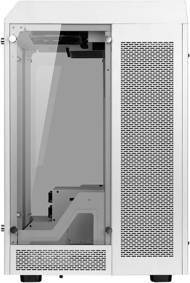 Alt view image 3 of 12 - Thermaltake Tower 900 Snow Edition Tempered Glass Fully Modular E-ATX Vertical Super Tower Chassis CA-1H1-00F6WN-00
