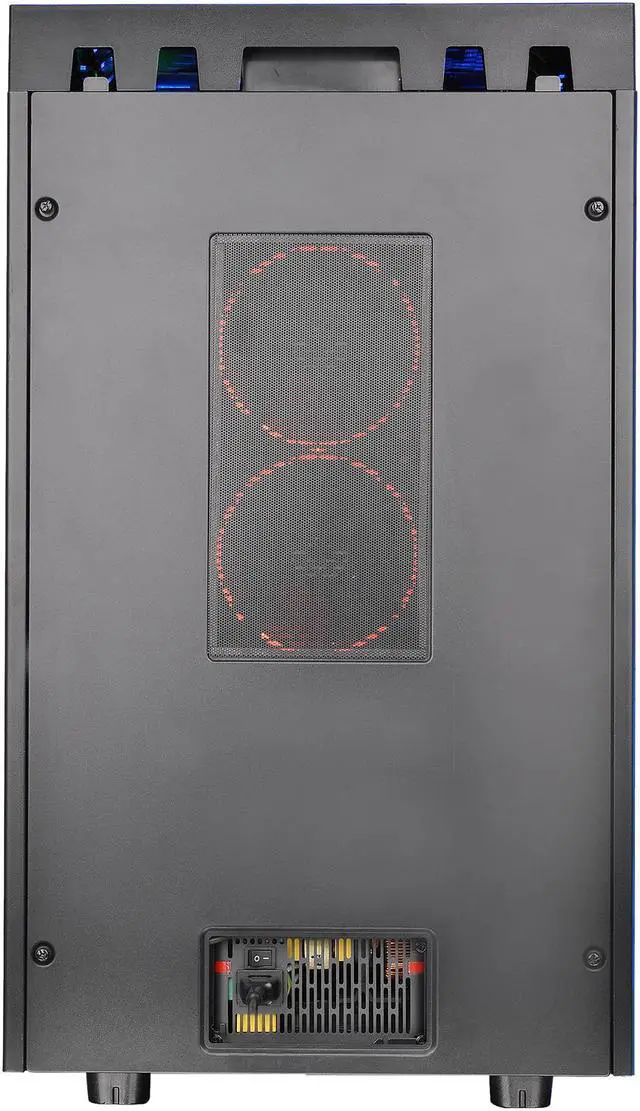 Alt view image 9 of 11 - Thermaltake Tower 900 Black Tempered Glass Fully Modular E-ATX Vertical Super Tower Chassis CA-1H1-00F1WN-00
