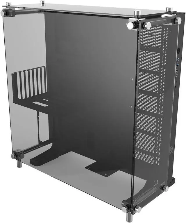 Alt view image 5 of 10 - Thermaltake Core P5 Black Tempered Glass Edition ATX Open Frame Panoramic Viewing Tt LCS Certified Gaming Computer Case CA-1E7-00M1WN-03