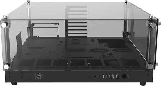 Alt view image 8 of 10 - Thermaltake Core P5 Black Tempered Glass Edition ATX Open Frame Panoramic Viewing Tt LCS Certified Gaming Computer Case CA-1E7-00M1WN-03