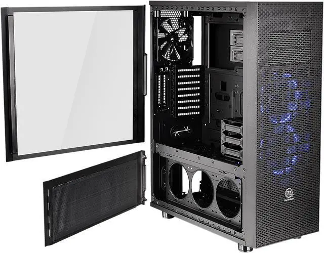 Alt view image 5 of 9 - Thermaltake Core X71 Tempered Glass Edition Black ATX Gaming Full Tower Tt LCS Certified Gaming Computer Case CA-1F8-00M1WN-02