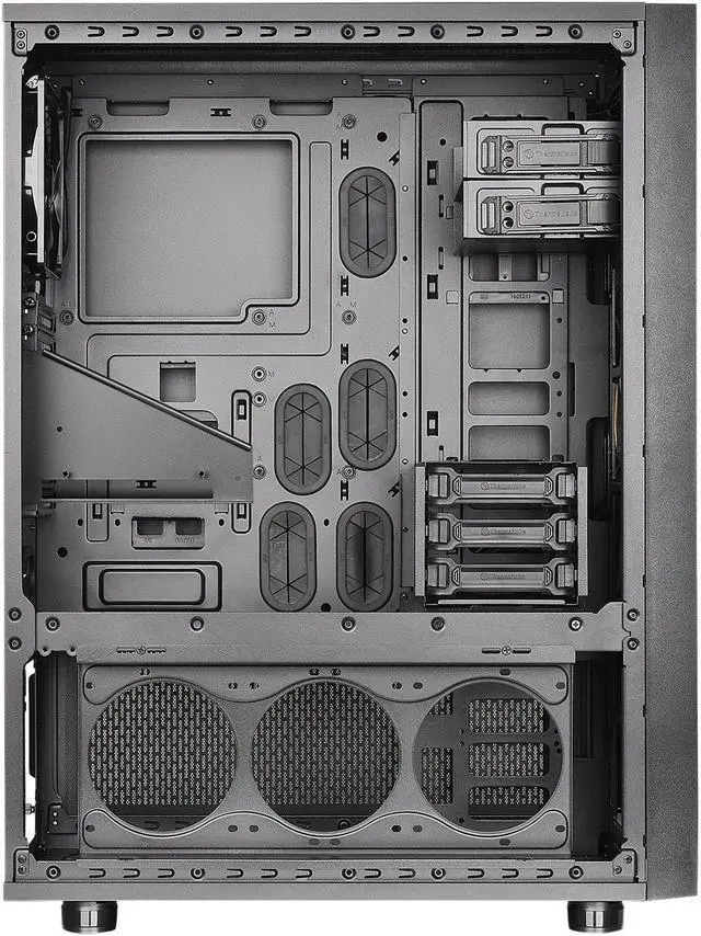 Alt view image 4 of 9 - Thermaltake Core X71 Tempered Glass Edition Black ATX Gaming Full Tower Tt LCS Certified Gaming Computer Case CA-1F8-00M1WN-02