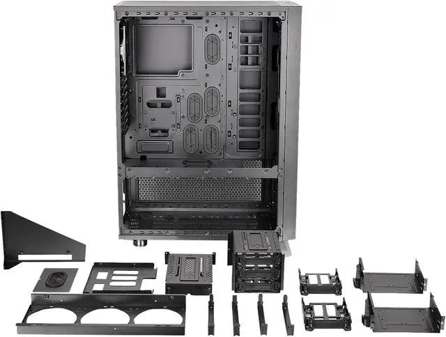 Alt view image 6 of 9 - Thermaltake Core X71 Tempered Glass Edition Black ATX Gaming Full Tower Tt LCS Certified Gaming Computer Case CA-1F8-00M1WN-02