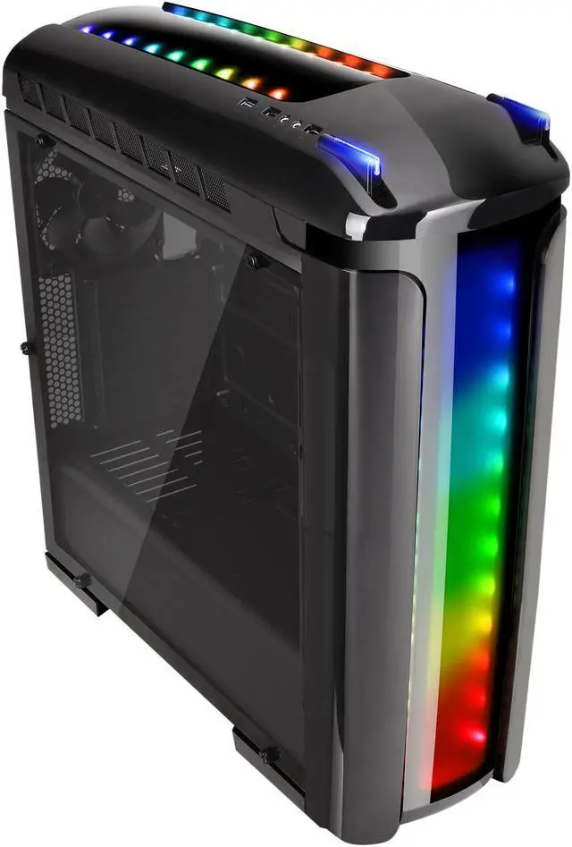 Alt view image 4 of 10 - Thermaltake Versa C22 RGB ATX Gaming Mid Tower Black Computer Case CA-1G9-00M1WN-00