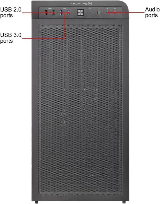 Alt view image 17 of 19 - Thermaltake View 31 Dual Tempered Glass ATX Tt LCS Certified Black Gaming Mid Tower Computer Case CA-1H8-00M1WN-00