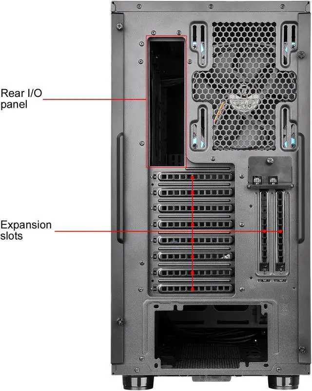 Alt view image 18 of 19 - Thermaltake View 31 Dual Tempered Glass ATX Tt LCS Certified Black Gaming Mid Tower Computer Case CA-1H8-00M1WN-00