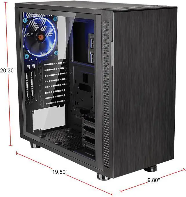 Alt view image 2 of 12 - Thermaltake Suppressor F31 Tempered Glass Edition ATX Mid Tower Tt LCS Certified Gaming Silent Computer Case CA-1E3-00M1WN-03