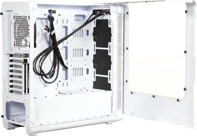 Alt view image 6 of 9 - Thermaltake View 27 Snow ATX Gull Wing Window Tt LCS Certified Gaming Mid Tower Computer Case with 4 x 120mm White Riing Fan CA-1G7-00M6WN-WT