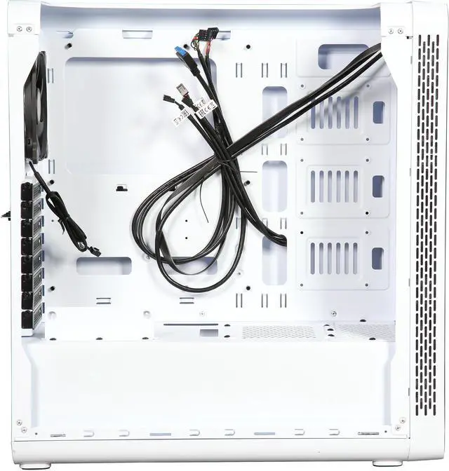 Alt view image 7 of 9 - Thermaltake View 27 Snow ATX Gull Wing Window Tt LCS Certified Gaming Mid Tower Computer Case with 4 x 120mm White Riing Fan CA-1G7-00M6WN-WT