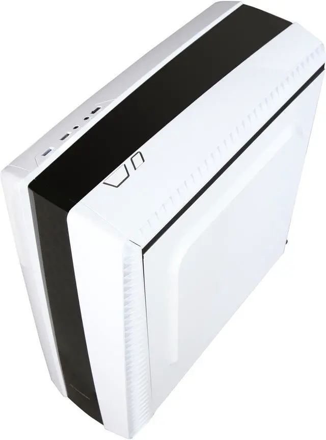 Alt view image 9 of 10 - Thermaltake Versa N27 Red LED Fan Edition Snow ATX Gaming Mid Tower Computer Case CA-1H6-00M6WN-02