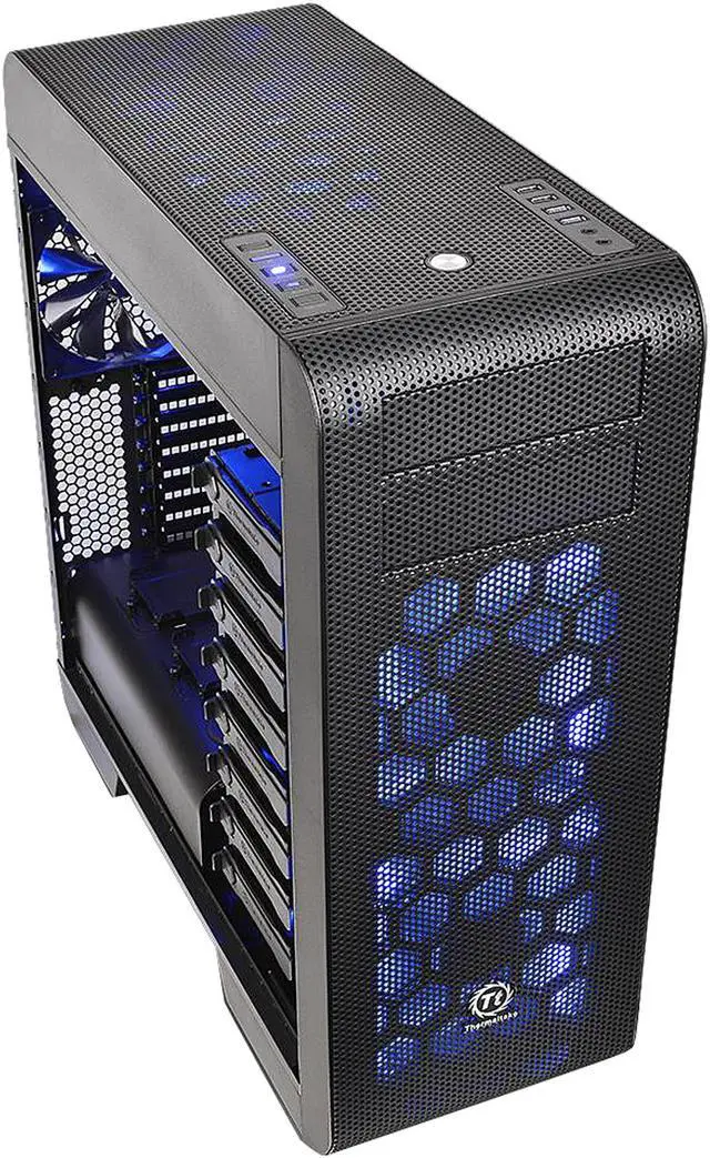 Alt view image 8 of 11 - Thermaltake Core V71 Power Cover Edition Black E-ATX Full Tower Tt LCS Certified Gaming Computer Case CA-1B6-00F1WN-03