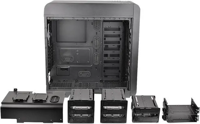 Alt view image 10 of 11 - Thermaltake Core V71 Power Cover Edition Black E-ATX Full Tower Tt LCS Certified Gaming Computer Case CA-1B6-00F1WN-03