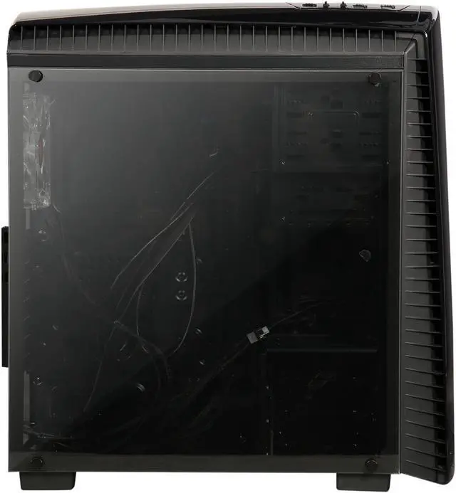 Alt view image 4 of 10 - Thermaltake Versa N27 Red LED Fan Edition Black ATX Gaming Mid Tower Computer Case CA-1H6-00M1WN-02