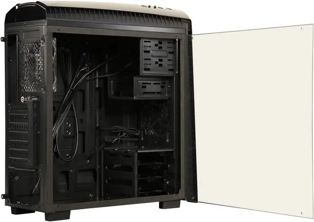 Alt view image 6 of 10 - Thermaltake Versa N27 Red LED Fan Edition Black ATX Gaming Mid Tower Computer Case CA-1H6-00M1WN-02