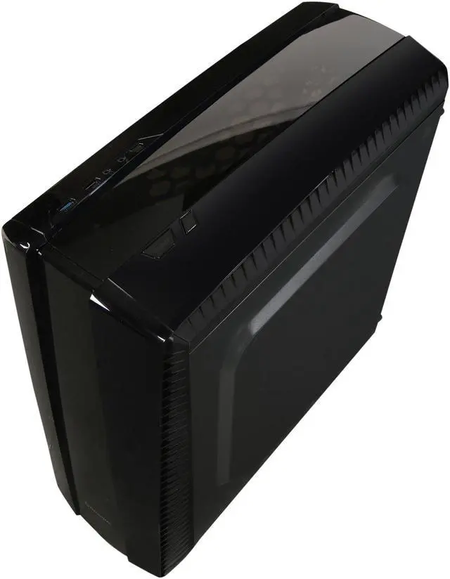 Alt view image 9 of 10 - Thermaltake Versa N27 Red LED Fan Edition Black ATX Gaming Mid Tower Computer Case CA-1H6-00M1WN-02