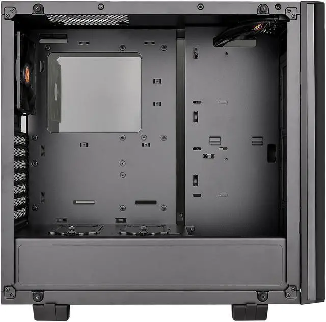 Alt view image 8 of 9 - Thermaltake View 21 Dual Tempered Glass ATX Tt LCS Certified Black Gaming Mid Tower Computer Case CA-1I3-00M1WN-00