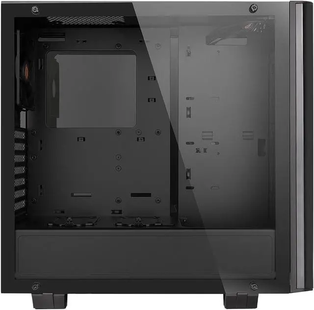 Alt view image 7 of 9 - Thermaltake View 21 Dual Tempered Glass ATX Tt LCS Certified Black Gaming Mid Tower Computer Case CA-1I3-00M1WN-00