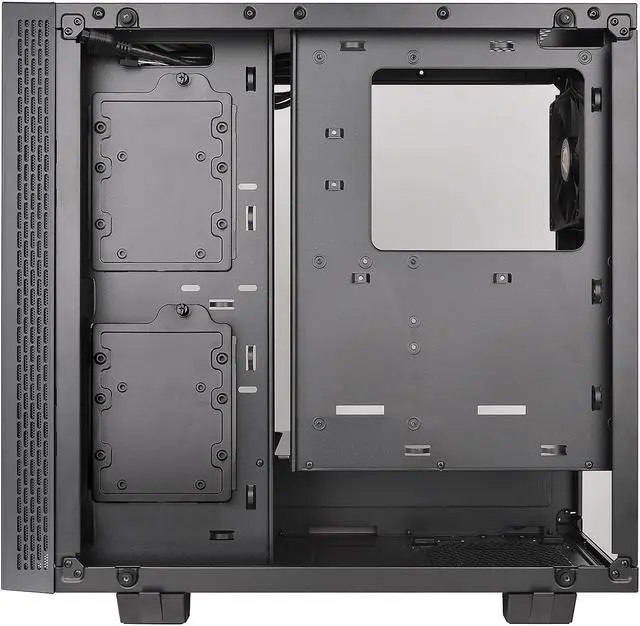Alt view image 9 of 9 - Thermaltake View 21 Dual Tempered Glass ATX Tt LCS Certified Black Gaming Mid Tower Computer Case CA-1I3-00M1WN-00