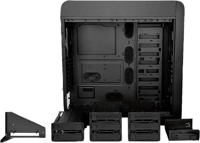 Alt view image 7 of 17 - Thermaltake Core V71 Tempered Glass Black E-ATX Full Tower Tt LCS Certified Gaming Computer Case CA-1B6-00F1WN-04