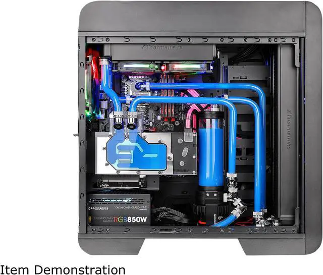 Alt view image 5 of 17 - Thermaltake Core V71 Tempered Glass Black E-ATX Full Tower Tt LCS Certified Gaming Computer Case CA-1B6-00F1WN-04
