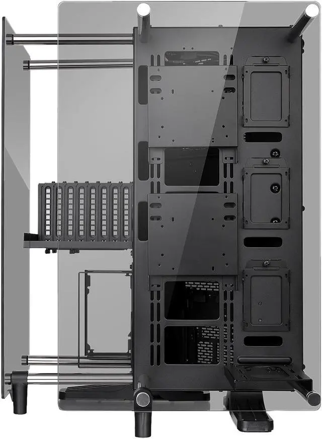 Alt view image 2 of 8 - Thermaltake Core P90 Black Mid Tower Tempered Glass Open Frame Viewing Tt LCS Certified Gaming Computer Case CA-1J8-00M1WN-00