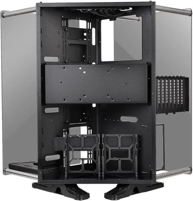 Alt view image 3 of 8 - Thermaltake Core P90 Black Mid Tower Tempered Glass Open Frame Viewing Tt LCS Certified Gaming Computer Case CA-1J8-00M1WN-00