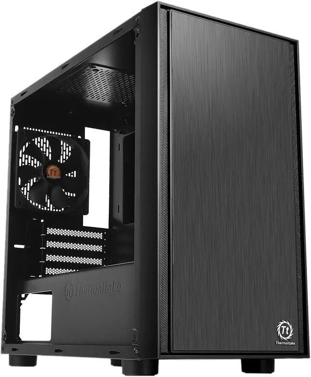 Alt view image 8 of 16 - Thermaltake Versa H17  Black SPCC Micro ATX Gaming Computer Case CA-1J1-00S1NN-00