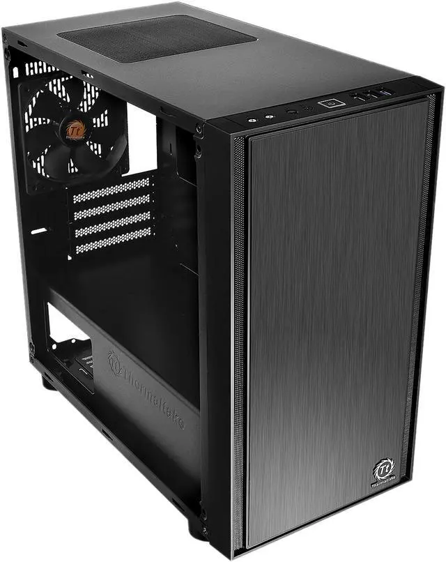 Alt view image 9 of 16 - Thermaltake Versa H17  Black SPCC Micro ATX Gaming Computer Case CA-1J1-00S1NN-00