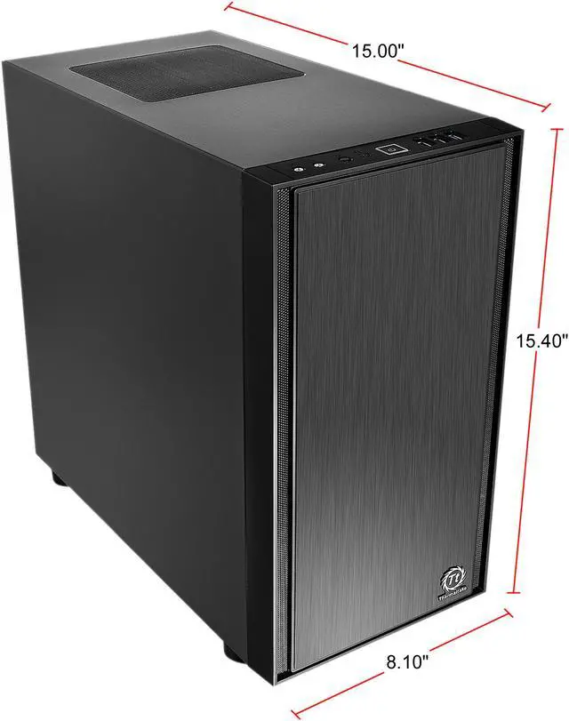 Alt view image 12 of 16 - Thermaltake Versa H17  Black SPCC Micro ATX Gaming Computer Case CA-1J1-00S1NN-00