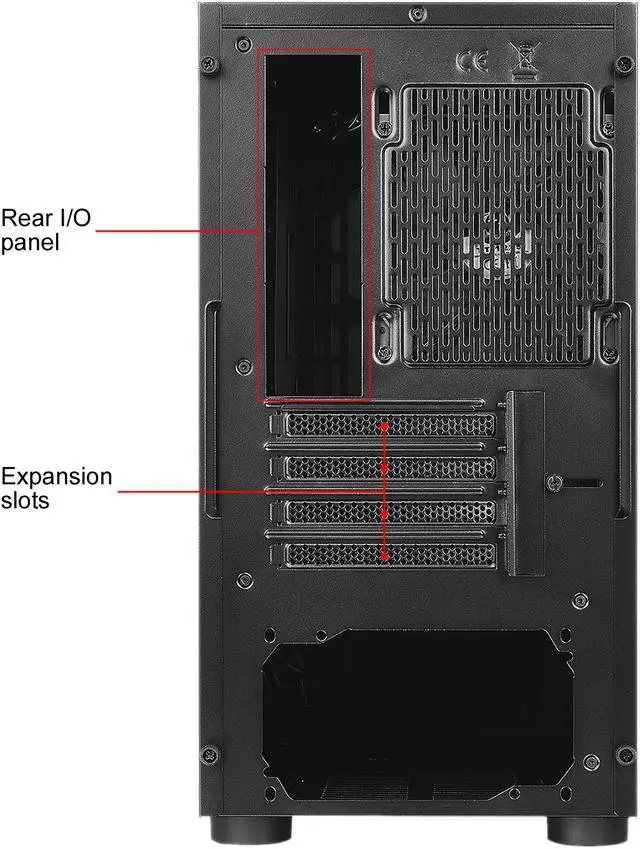 Alt view image 16 of 16 - Thermaltake Versa H17  Black SPCC Micro ATX Gaming Computer Case CA-1J1-00S1NN-00