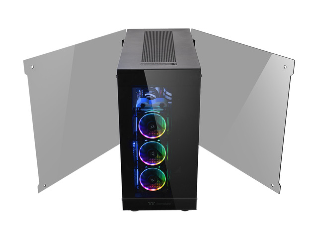 Thermaltake View 91 RGB PLUS Tempered Glass XL ATX Vertical GPU Modular 