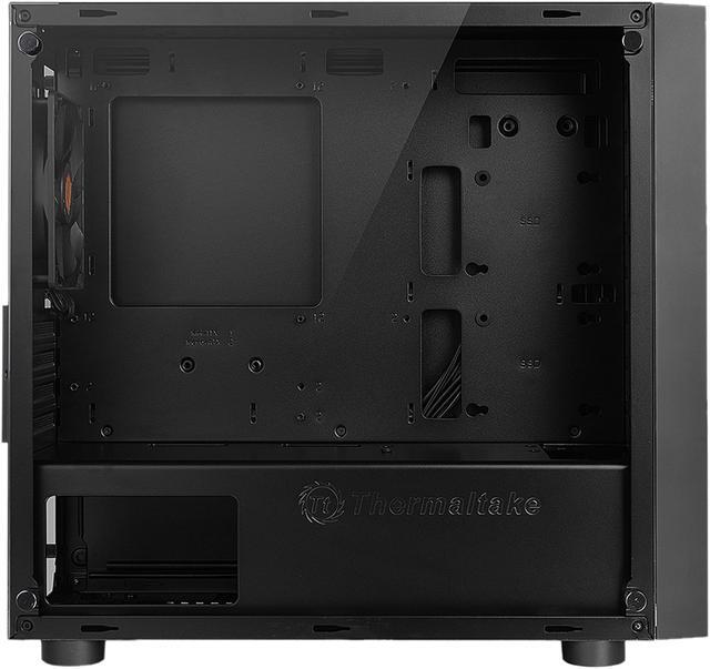 Alt view image 7 of 13 - Thermaltake Versa H18 Tempered Glass Black SPCC Micro ATX Gaming Computer Case CA-1J4-00S1WN-01