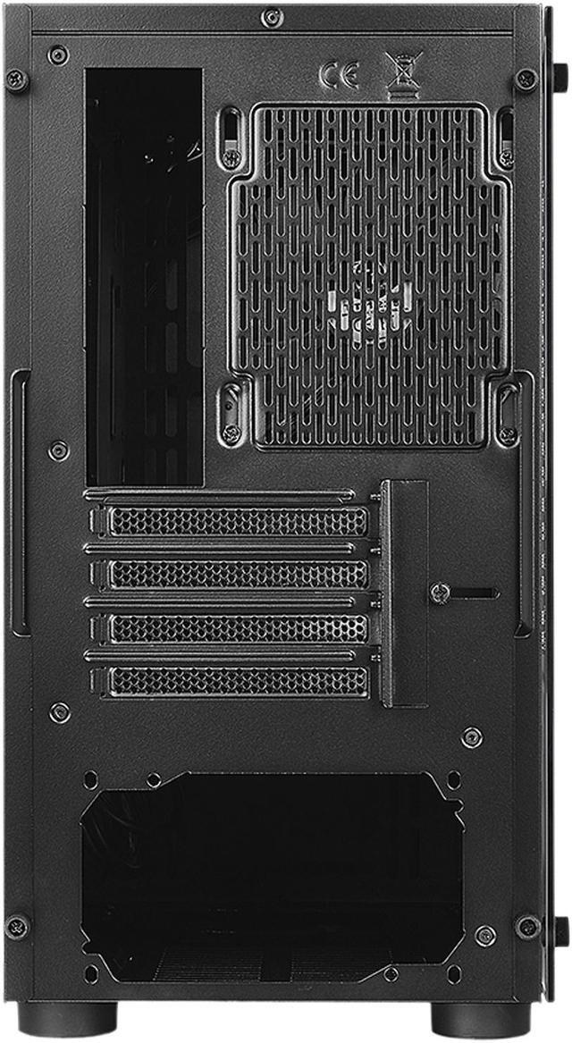 Alt view image 12 of 13 - Thermaltake Versa H18 Tempered Glass Black SPCC Micro ATX Gaming Computer Case CA-1J4-00S1WN-01