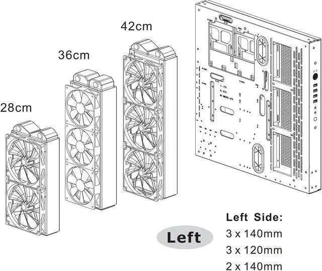Alt view image 18 of 19 - Thermaltake Core P3 TG Snow ATX Open Frame Panoramic Viewing Tt LCS Certified Gaming Computer Case CA-1G4-00M6WN-05