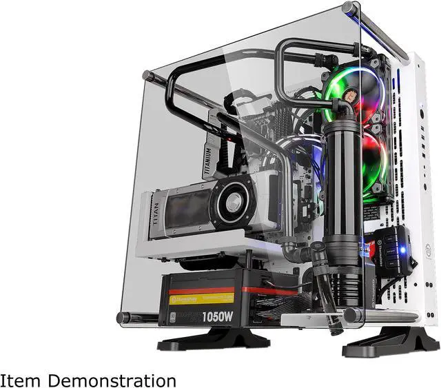 Alt view image 4 of 19 - Thermaltake Core P3 TG Snow ATX Open Frame Panoramic Viewing Tt LCS Certified Gaming Computer Case CA-1G4-00M6WN-05