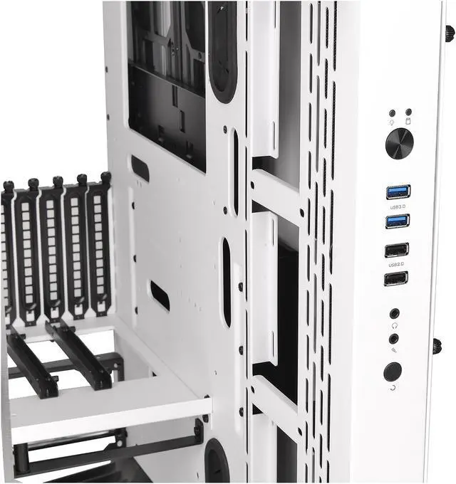 Alt view image 10 of 19 - Thermaltake Core P3 TG Snow ATX Open Frame Panoramic Viewing Tt LCS Certified Gaming Computer Case CA-1G4-00M6WN-05