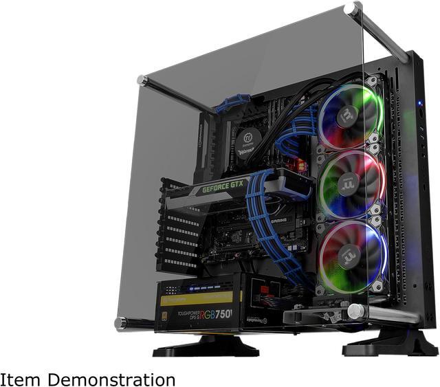 Alt view image 2 of 16 - Thermaltake Core P3 TG Black ATX Open Frame Panoramic Viewing Tt LCS Certified Gaming Computer Case CA-1G4-00M1WN-06