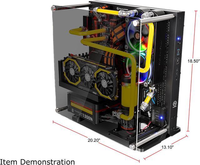 Alt view image 5 of 16 - Thermaltake Core P3 TG Black ATX Open Frame Panoramic Viewing Tt LCS Certified Gaming Computer Case CA-1G4-00M1WN-06