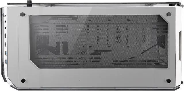 Alt view image 7 of 15 - Thermaltake View 71 Tempered Glass Snow Edition 4-Sided Tempered Glass E-ATX Vertical GPU Modular Gaming Full Tower Computer Case CA-1I7-00F6WN-00