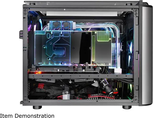 Alt view image 7 of 18 - Thermaltake Level 20 VT Tempered Glass Interchangeable Panel DIY LCS Chamber Concept Micro ATX Modular Gaming Computer Case CA-1L2-00S1WN-00