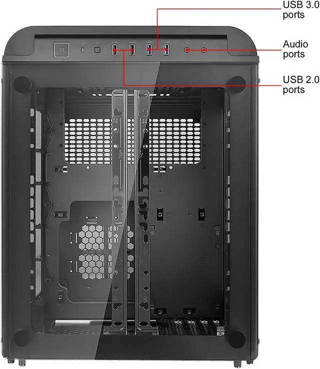 Alt view image 12 of 18 - Thermaltake Level 20 VT Tempered Glass Interchangeable Panel DIY LCS Chamber Concept Micro ATX Modular Gaming Computer Case CA-1L2-00S1WN-00