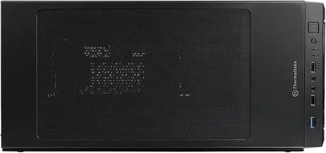 Alt view image 7 of 14 - Thermaltake Versa J23 Tempered Glass RGB Edition CA-1L6-00M1WN-01 Black Steel / Tempered Glass ATX Mid Tower Computer Case