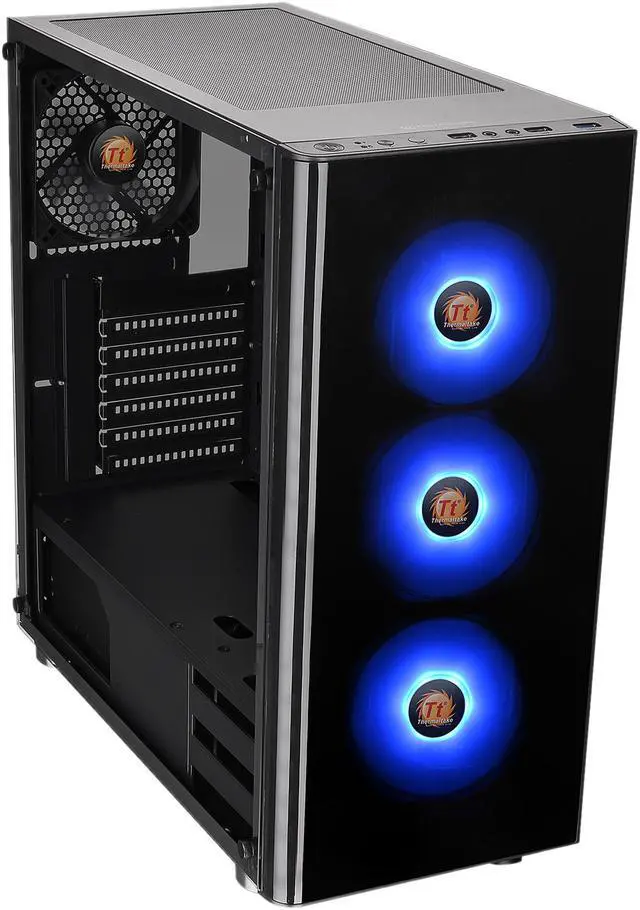 Alt view image 3 of 15 - Thermaltake V200 Tempered Glass RGB Edition Mid-Tower Chassis CA-1K8-00M1WN-01