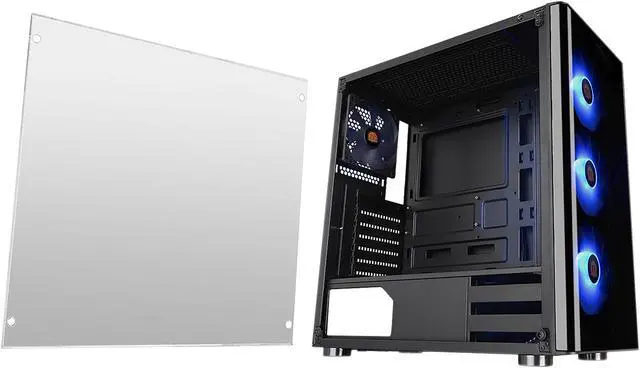 Alt view image 5 of 15 - Thermaltake V200 Tempered Glass RGB Edition Mid-Tower Chassis CA-1K8-00M1WN-01