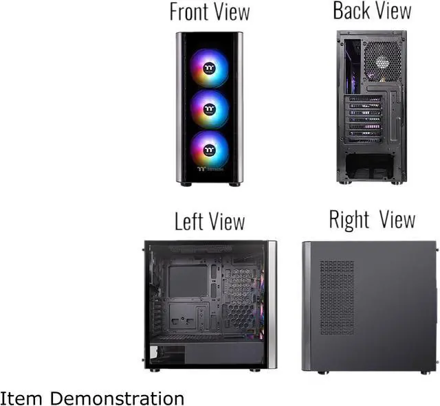 Alt view image 14 of 18 - Thermaltake Level 20 MT ARGB CA-1M7-00M1WN-00 Black SPCC / Tempered Glass ATX Mid Tower Computer Case