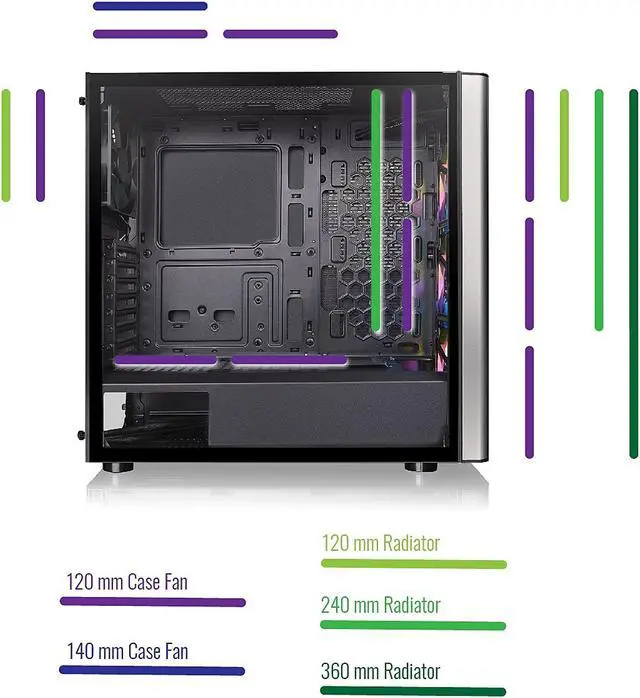 Alt view image 15 of 18 - Thermaltake Level 20 MT ARGB CA-1M7-00M1WN-00 Black SPCC / Tempered Glass ATX Mid Tower Computer Case