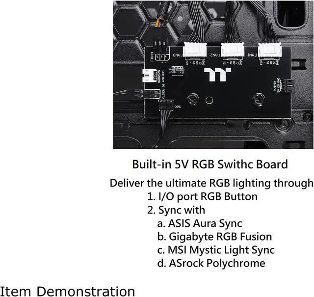 Alt view image 16 of 18 - Thermaltake Level 20 MT ARGB CA-1M7-00M1WN-00 Black SPCC / Tempered Glass ATX Mid Tower Computer Case