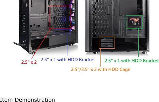 Alt view image 18 of 18 - Thermaltake Level 20 MT ARGB CA-1M7-00M1WN-00 Black SPCC / Tempered Glass ATX Mid Tower Computer Case