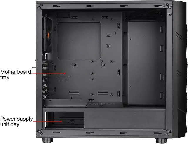 Alt view image 14 of 16 - Thermaltake Commander C32 Motherboard Sync ARGB ATX Mid Tower Computer Chassis with 2x 200mm ARGB 5V Motherboard Sync RGB Front Fans + 1x 120mm Rear Black Fan Pre-installed CA-1N3-00M1WN-00